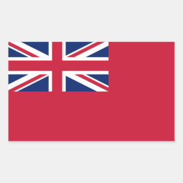 British Merchant Navy Red EnSign-Sticker Rektangulärt Klistermärke