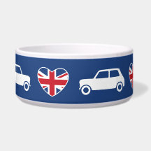 British Mini Cooper Hearts - Blue
