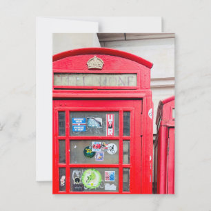 British Mobil Box Postcard, London England Postca Vykort