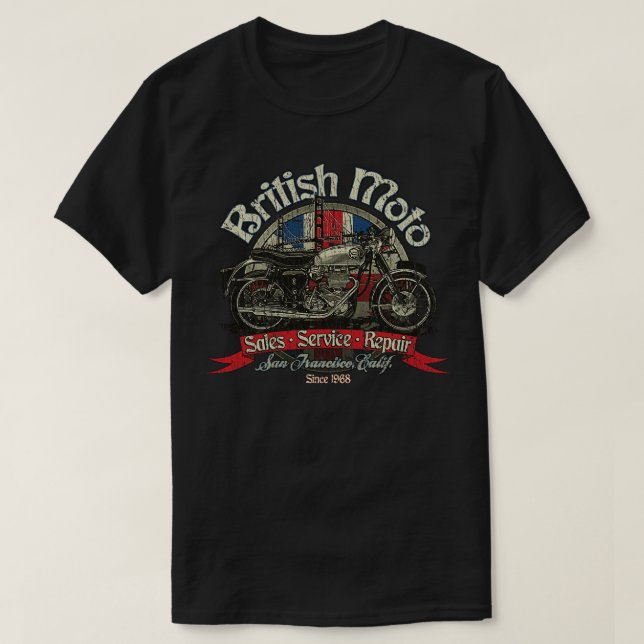 British Moto San Francisco 1968 T Shirt (Design framsida)