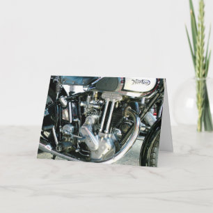 British Motorcycle Birthday Card Kort