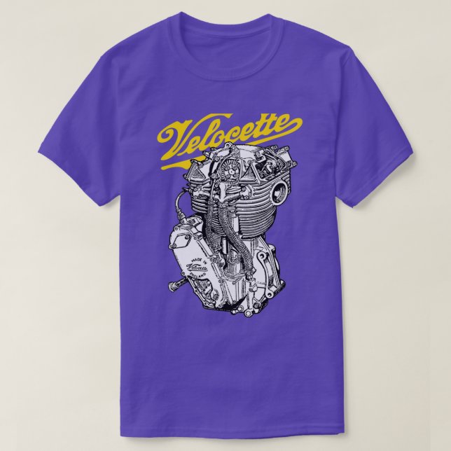 British Motorcycle Engine Velocette KTT350 Gift Ha T Shirt (Design framsida)