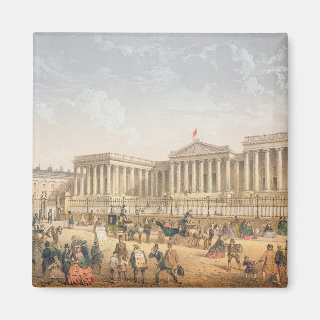 British Museum, c.1862 (färg litho) Magnet (Framsidan)