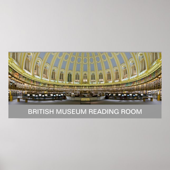 British Museum Reading Room England UK FRÅN 8.99 Poster (Framsidan)