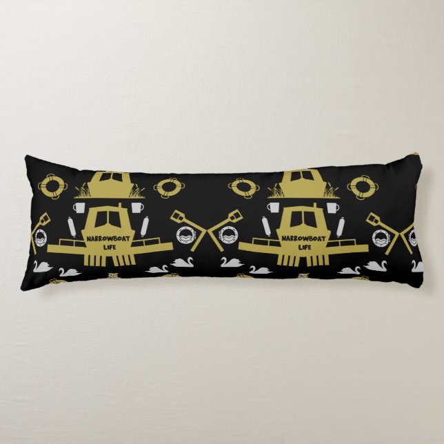 British Narrowboat Gifts Kroppskudde (Framsidan)
