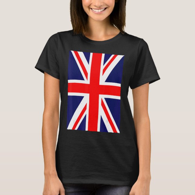 British National Flagga Union Jack T Shirt (Framsida)
