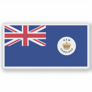 British New Hebrides flagga, Vanuatu (1952-1980) Klistermärken