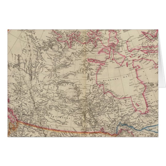 British North America 3 Hälsningskort (Framsidan Horizontal)