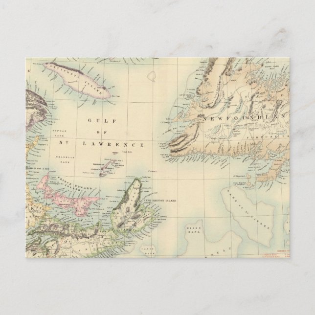 British North America 3 Vykort (Framsida)