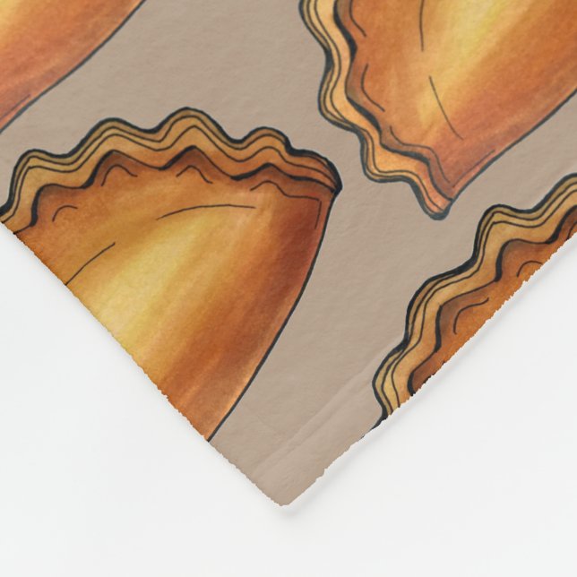 British Pasty Kött Paj Savory Pastry UK Food Fleecefilt (Hörn)