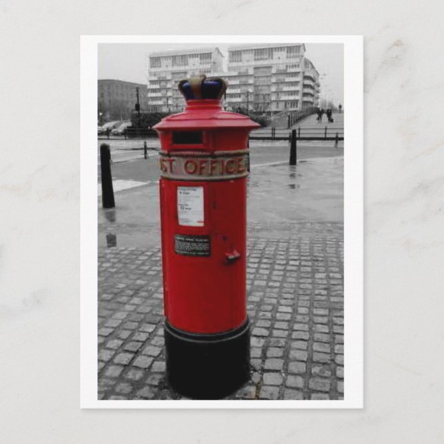 British Pillar box - Liverpool Speciell 1853 Vykort (Framsida)