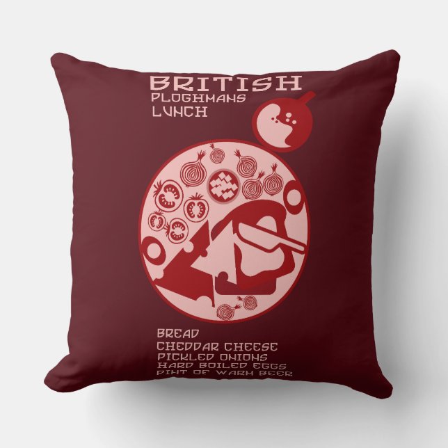 British Ploughmans Pub lunch Kudde (Framsida)