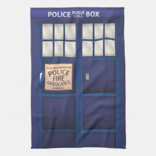 British Police Box Kökshandduk