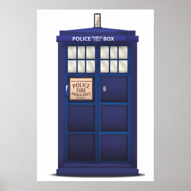 British Police Box Poster (Framsidan)