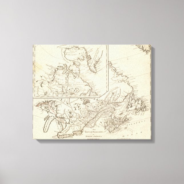 British Possessions in North America Canvastryck (Framsida)