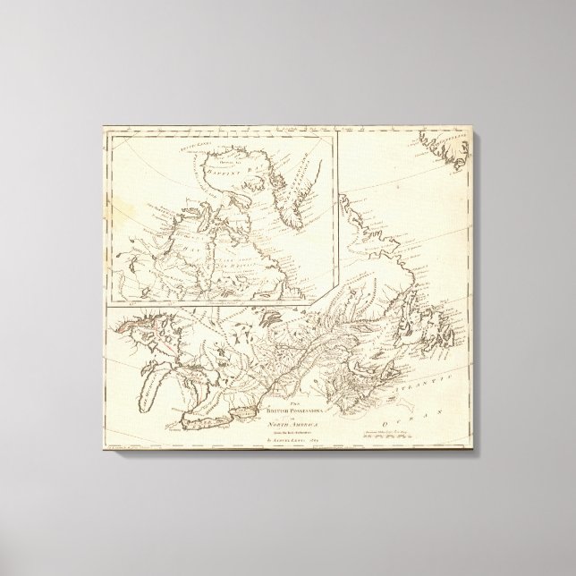 British Possessions in North America Canvastryck (Framsida)
