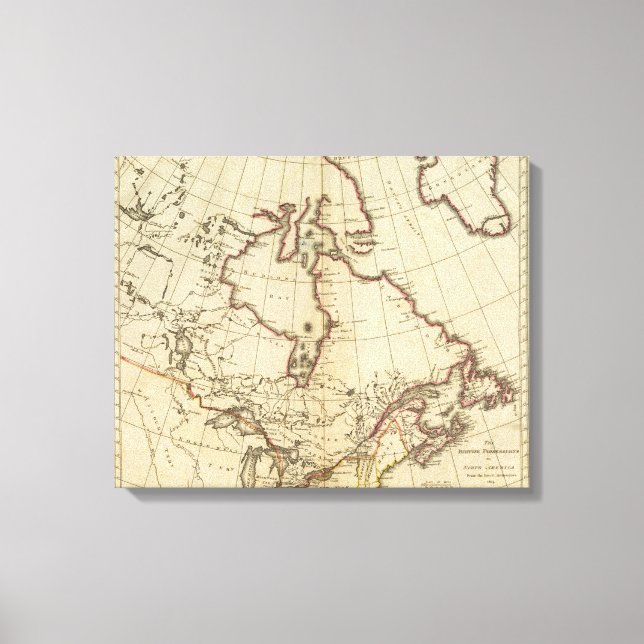 British Possessions in North America Canvastryck (Framsida)