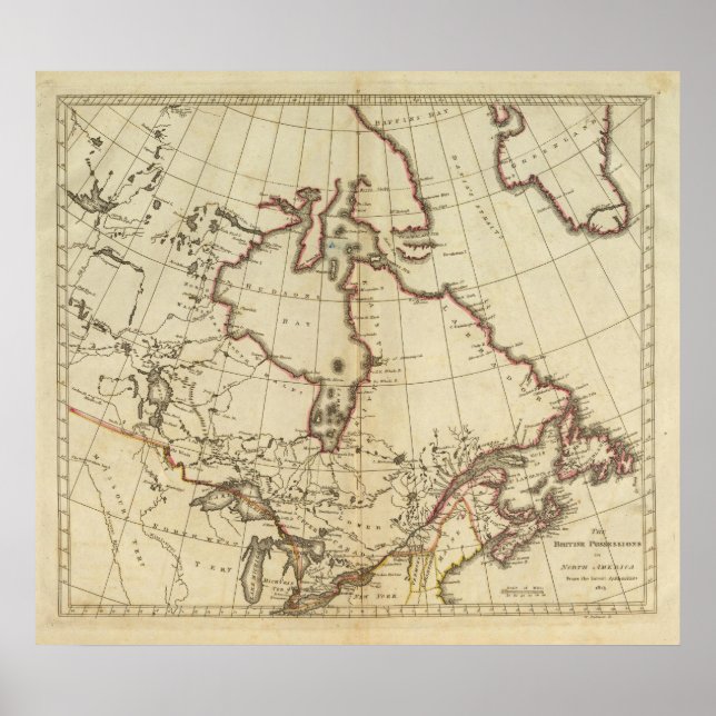 British Possessions in North America Poster (Framsidan)