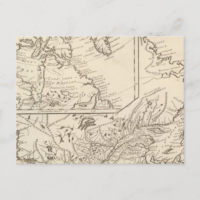 British Possessions in North America Vykort (Framsida)