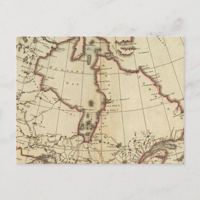 British Possessions in North America Vykort (Framsida)