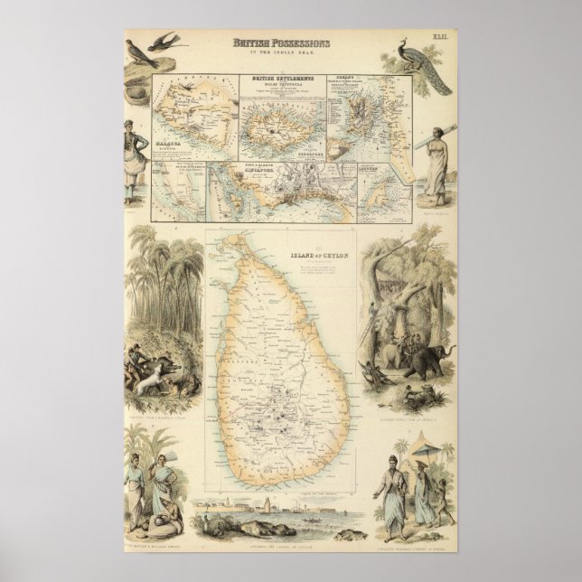 British Possessions in the Indian Seas Poster (Framsidan)