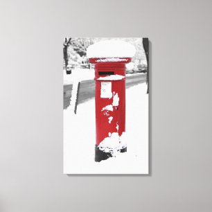 British Post Box Canvastryck