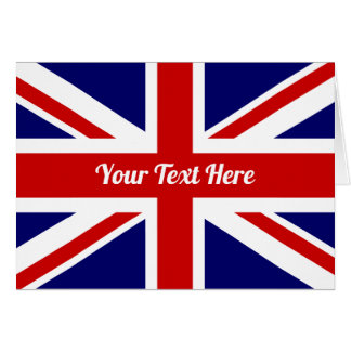 British pride anpassningsbar British Union Jack fl Hälsningskort