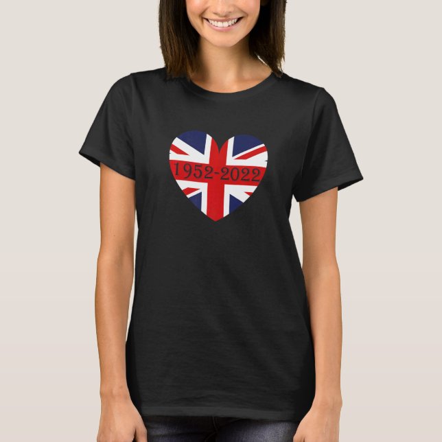 British Queen Monarchy 70-årsdagen Platinum J T Shirt (Framsida)