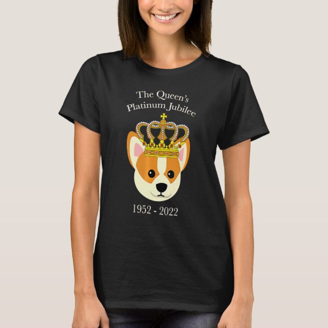 British Queen Monarchy Platinum Jubilee Union Jack T Shirt (Framsida)