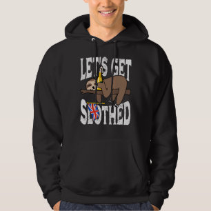 British Queen Platinum Jubilee 2022 Låt oss Get Sl Hoodie