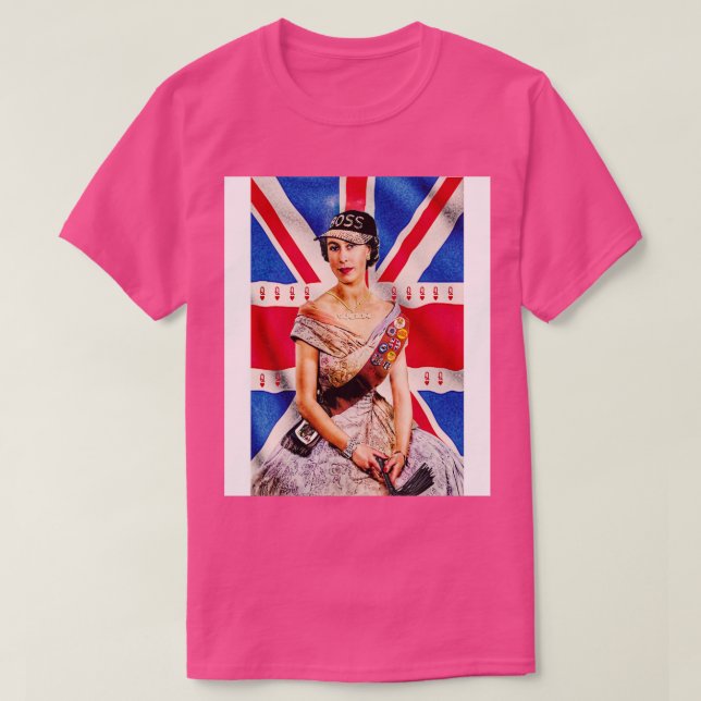 British Queens Platinum Jubilee - Honoring the Eli T Shirt (Design framsida)