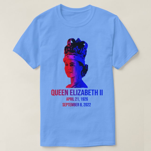 British Queens Platinum Jubilee - Honoring the Eli T Shirt (Design framsida)