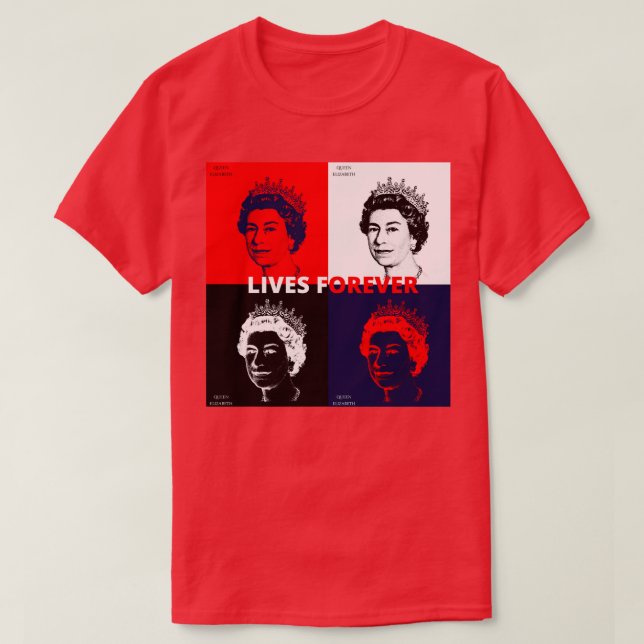 British Queens Platinum Jubilee - Honoring the Eli T Shirt (Design framsida)