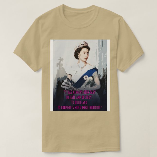 British Queens Platinum Jubilee - Honoring the Eli T Shirt (Design framsida)