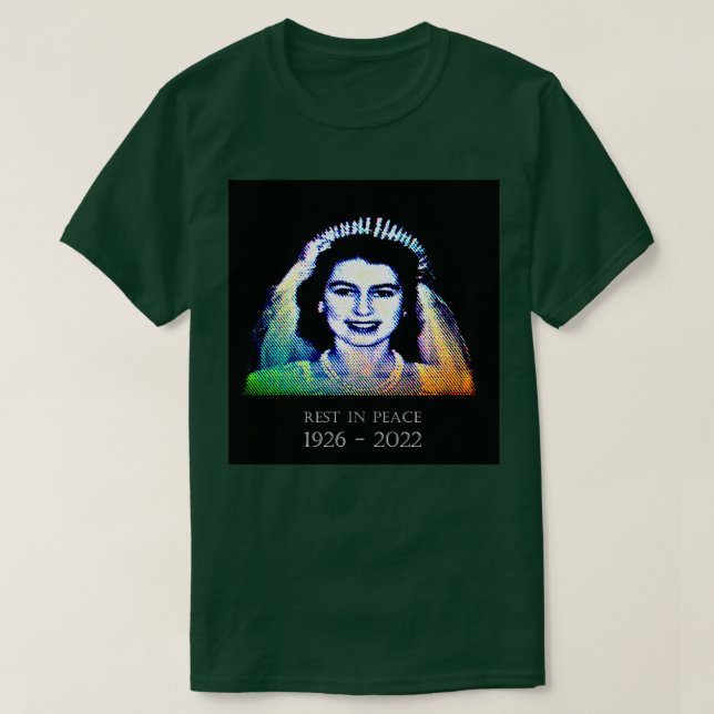 British Queens Platinum Jubilee - Honoring the Eli T Shirt (Design framsida)