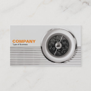 British Radio Dial - Warm Toned Black and White Visitkort