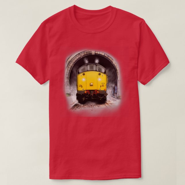 British Rail Class 37 Loco design av MotorManiac T Shirt (Design framsida)