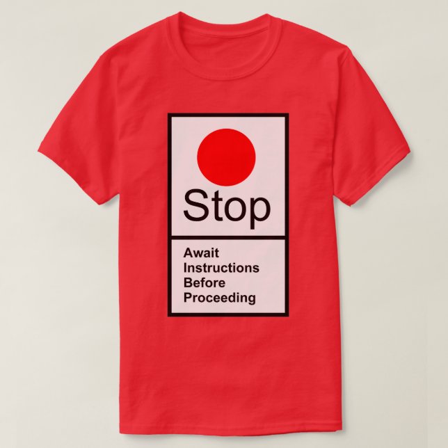 BRITISH RAIL STOP SIGN T SHIRT (Design framsida)