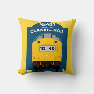 British Rail Tåg Enthusiast Kudde