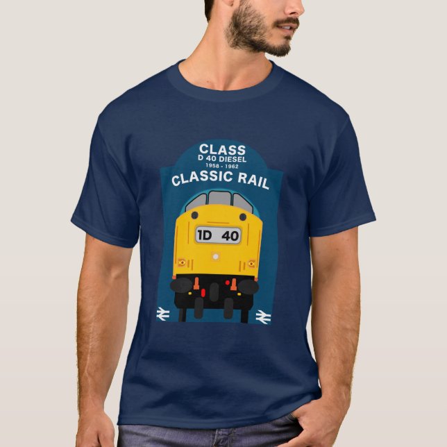 British Rail Tåg Enthusiast T Shirt (Framsida)