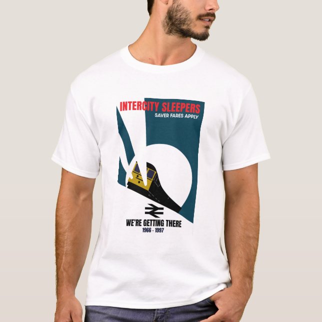 British Rail Tåg Enthusiast T Shirt (Framsida)