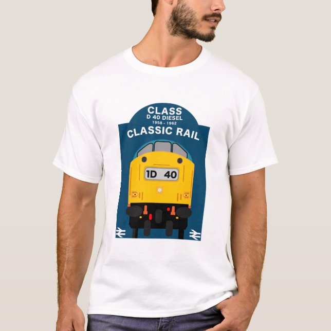 British Rail Tåg Enthusiast T Shirt (Framsida)