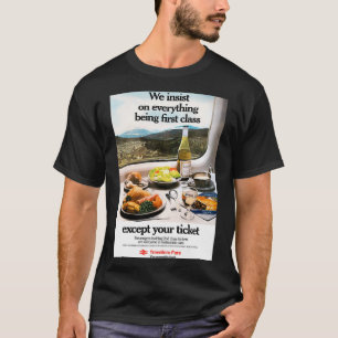 British Rail Travelers Fare 2nd Class Poster T Shirt