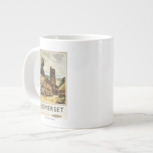 British Railway Poster historiskt byscen Jumbo Mugg