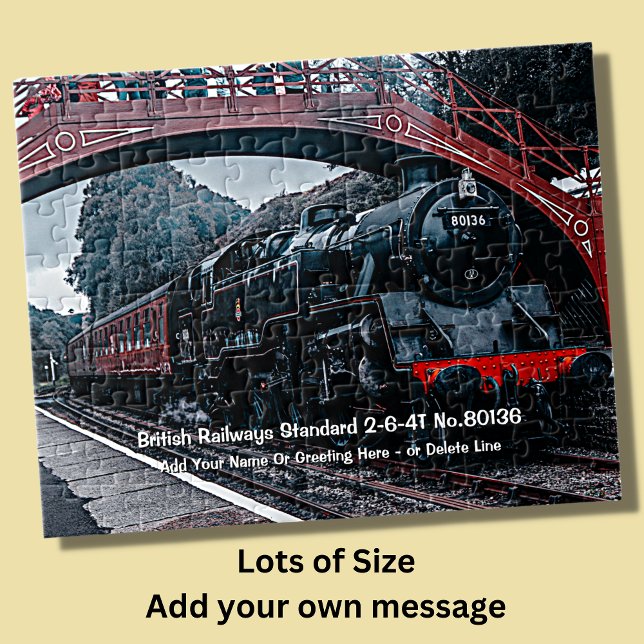 British Railways 2-6-4T no.80136 - Add Namn Pussel (Skapare uppladdad)