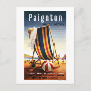 British Railways Beach Ordförande och Boll Poster Vykort