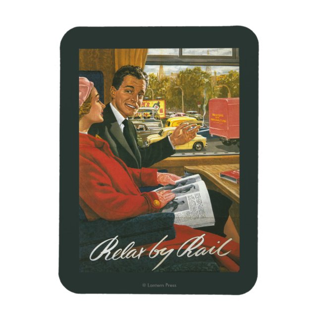 British Railways - slappna av av med järnvägen Pos Magnet (Vertikal)