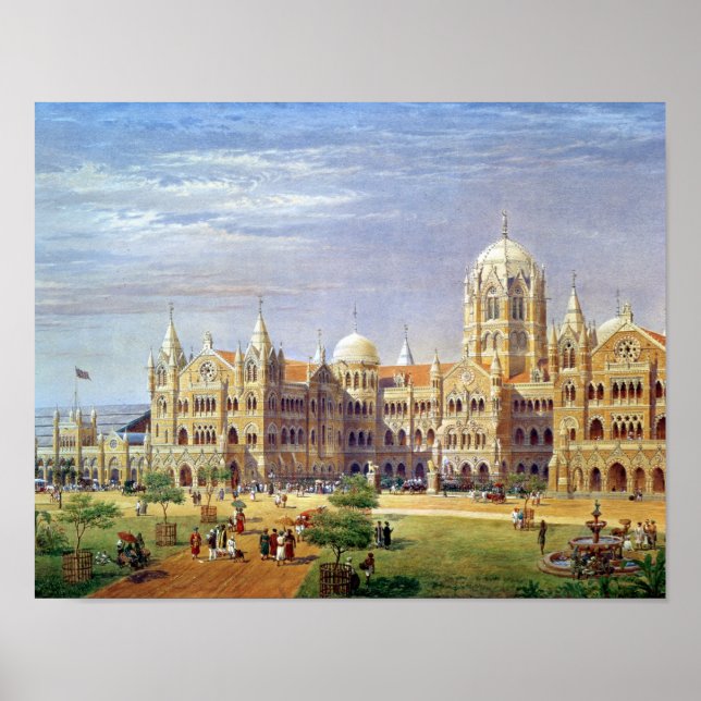 British Raj Underbar Indian Peninsular Terminus Poster (Framsidan)