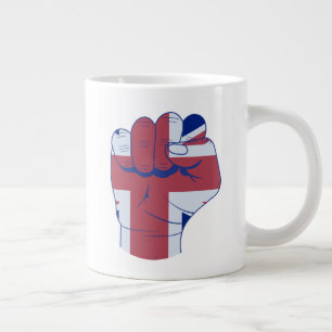 British Razed Fist Jumbo Mugg