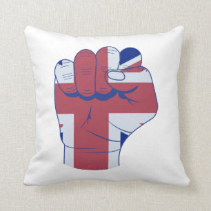 British Razed Fist Kudde